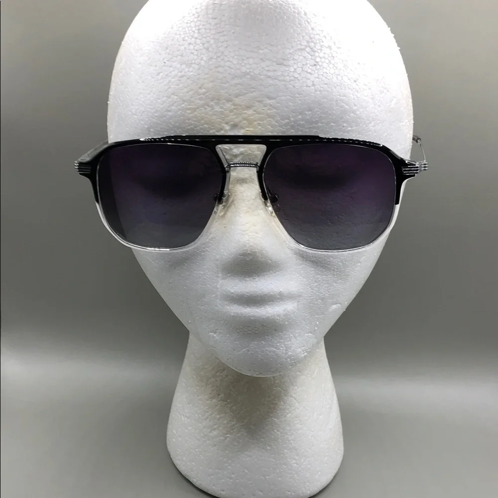 A Arkai Occasus Black & Transparent Double Bridge Light Polarised Sunglasses
